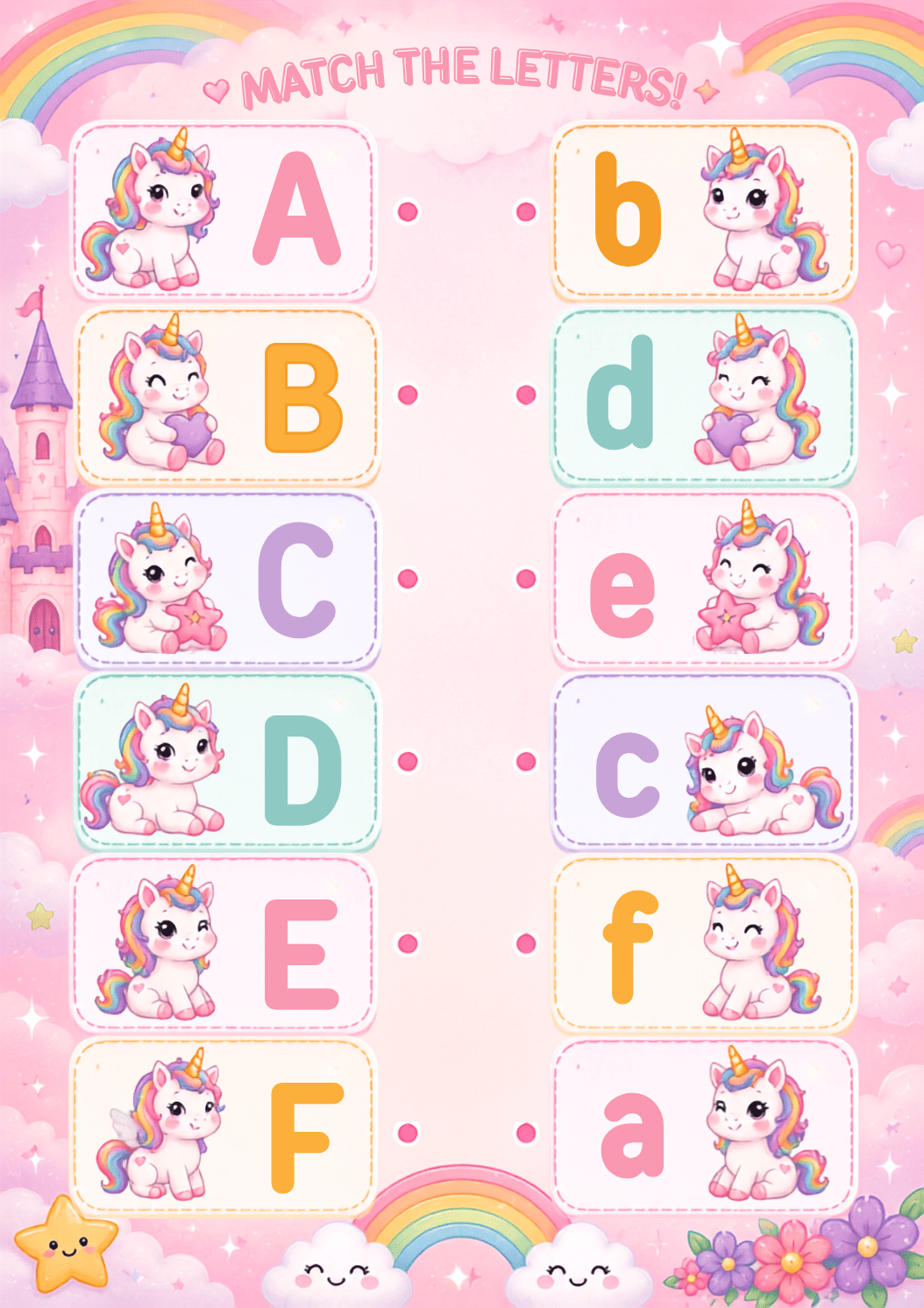 Unicorn A–Z Activity Book | Trace, Match & Colour - photo 3