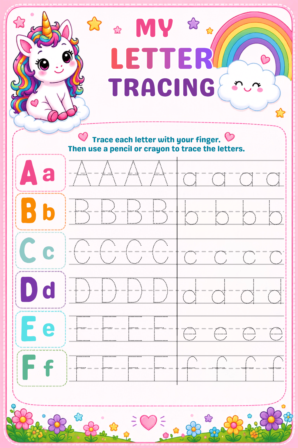 Unicorn A–Z Activity Book | Trace, Match & Colour - photo 4