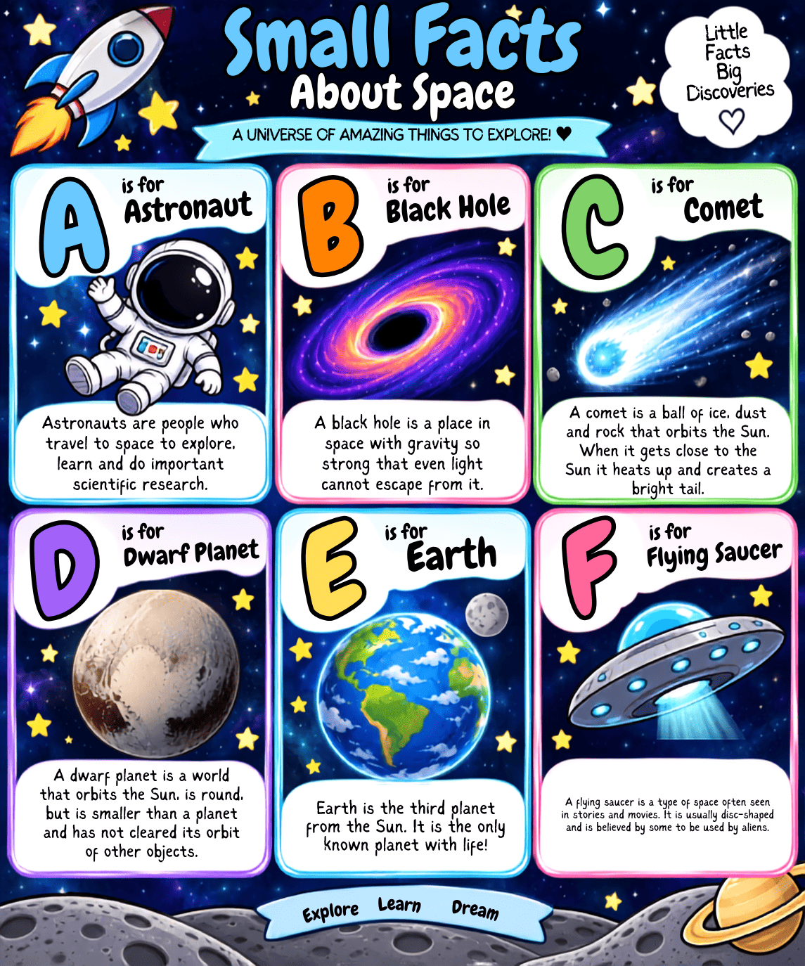 Space A–Z Activity Book | Trace, Match & Colour - photo 4
