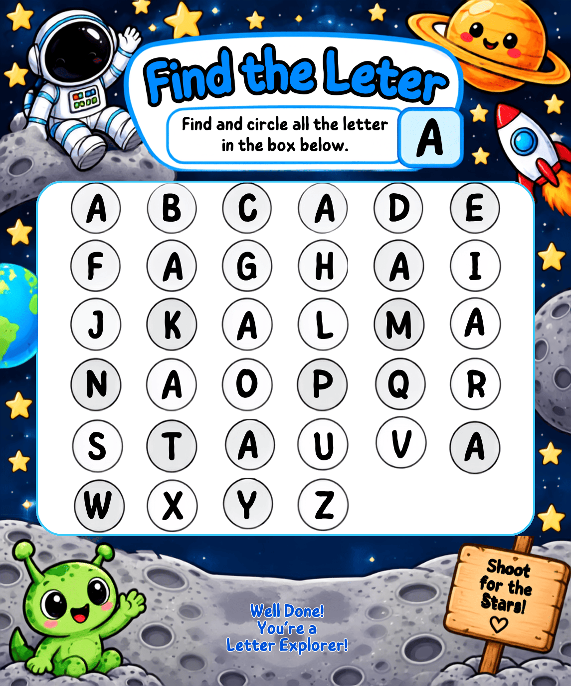 Space A–Z Activity Book | Trace, Match & Colour - photo 5