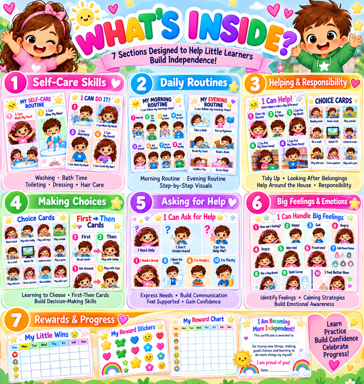 Preschool Independence Workbook | 60+ Pages - photo 2